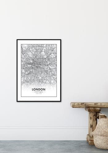 Poster Londonkarta 2