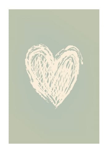 Poster Tecknat hjärta 1