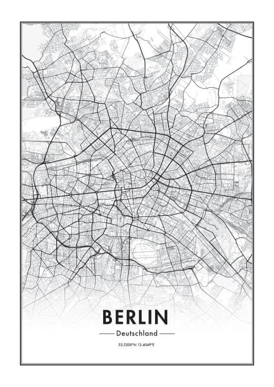 Poster Berlinkarta 1