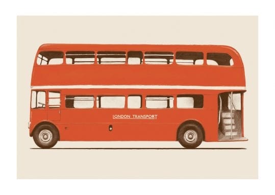 - Florent Bodart PosterLondon Bus 1
