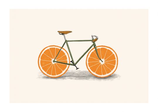 - Florent Bodart PosterOrange Bike 1