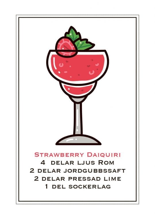Poster Strawberry Daiquiri 1
