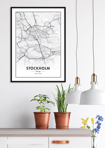 Poster Stockholmskarta 2