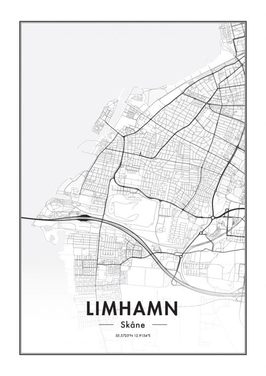 Poster Limhamnsskarta 1