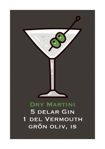 Poster Martini Black 1