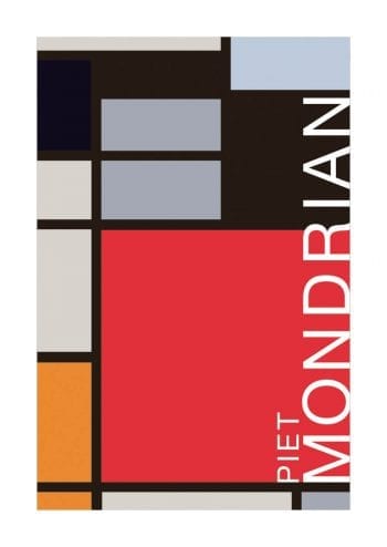 Poster Mondrian Piet Large Red Poster 1