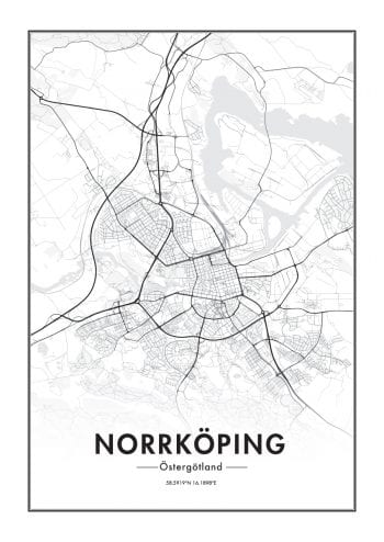 - -- PosterNorrköpingskarta 1
