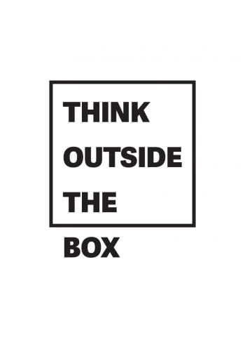 Poster Think outside the box 1