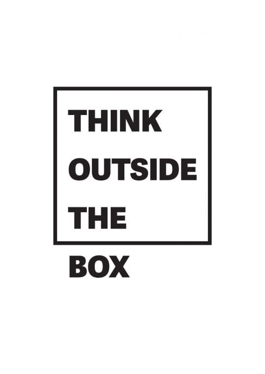 Poster Think outside the box 1