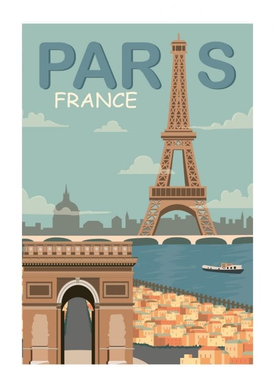 Poster Paris Vintage 1