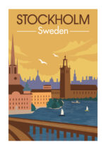 Poster Stockholm Vintage Retro 1