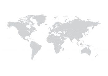 Poster Världskarta Grå med Landsgränser 1