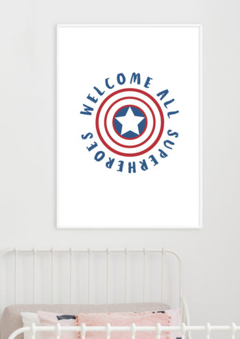 Poster Welcome superheroes 2