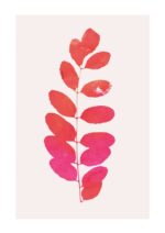 - Kubistika PosterLeaf print pink 1