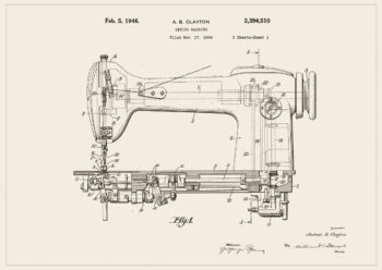 Poster Symaskin patent 1