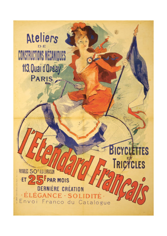 Poster Fransk Cykelaffisch 1800-tal 1