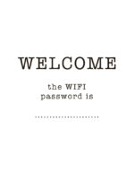 Poster Wifi Password 1