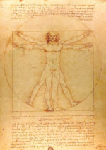 Poster Vitruvian Man - Leonardo da Vinci 1