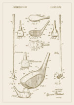 Poster Golfklubba patent 1