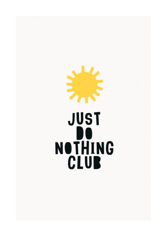 - Kubistika PosterJust do nothing Club 1