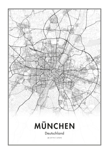Poster München Karte 1