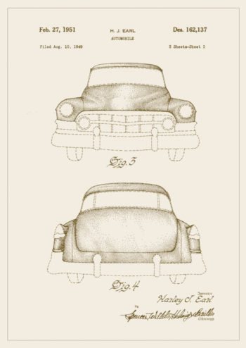 Poster Cadillac patent 1