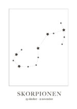Poster Skorpionen Stjärntecken 1