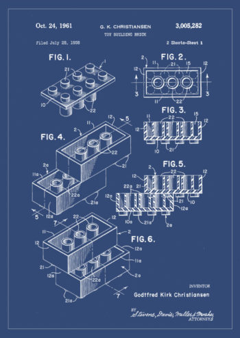 Poster Legobiten patent 1