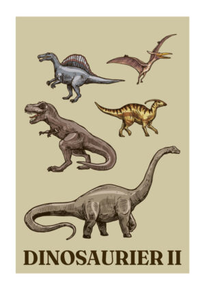 Poster Dinosaurier II 1