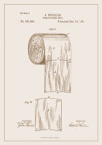 Poster Toalettpapper Patentritning 1