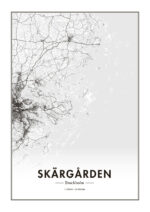 Poster Stockholms Skärgård karta 1
