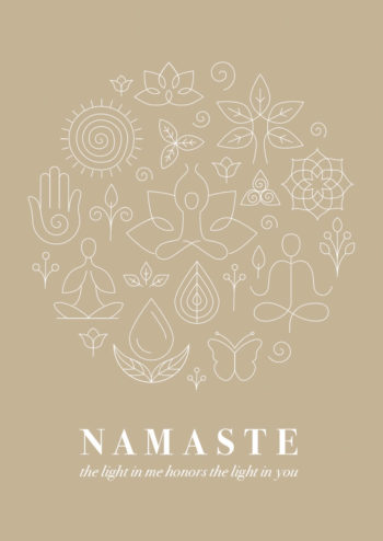 Poster Yoga Namaste 1