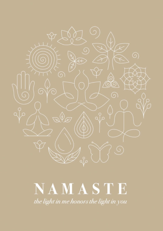 Poster Yoga Namaste 1
