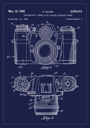 Poster Kamera patent 1