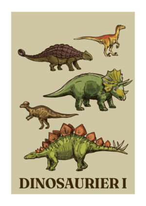Poster Dinosaurier I 1