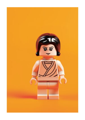 Poster Princess Leia Lego in space 1