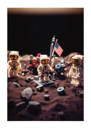 Poster Lego starwars månlandning 1