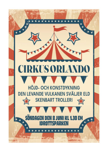 Poster Cirkus Orlando 1