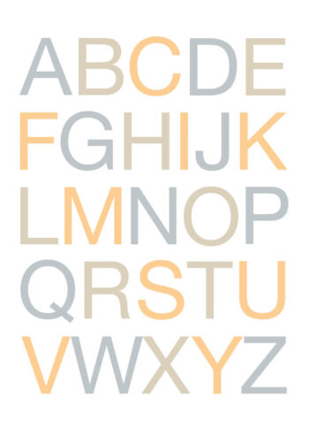 Poster ABC Alphabet English 1