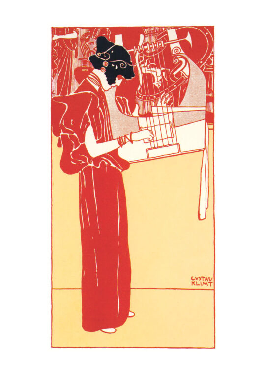 Poster Klimt Vignette of Music 1901 1
