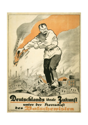 Poster Antikommunistisk Tysk Affisch 1