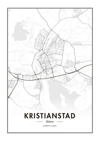 Poster Kristianstadskarta 1