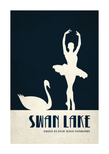 - Kubistika PosterSwan lake 1