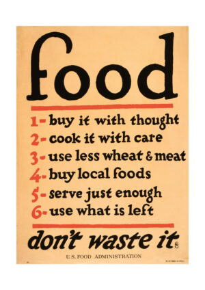 Poster Affisch - don´t waste food 1