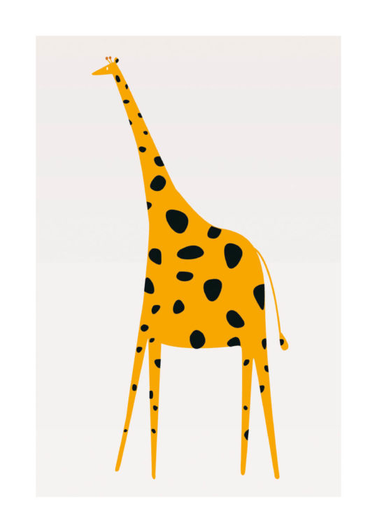 - Kubistika PosterCute Giraffe 1