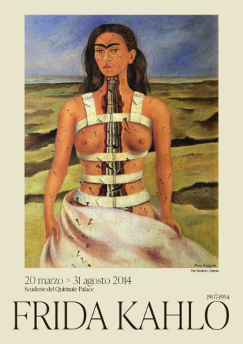 Poster Frida Kahlo The broken column Exhibition Poster 1