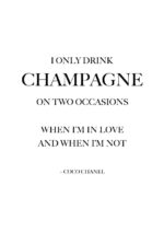 Poster Champagne Coco Chanel 1