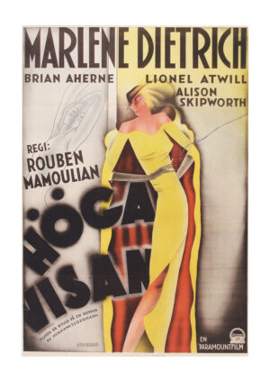 Poster Marlene Dietrich Höga Visan Affisch 1