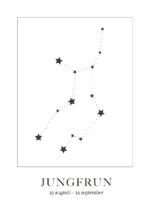 Poster Jungfrun Stjärntecken 1
