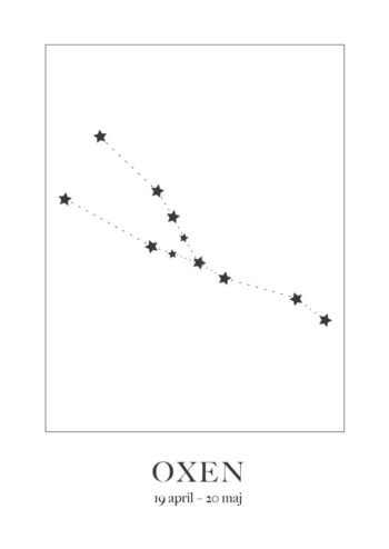 Poster Oxen Stjärntecken 1